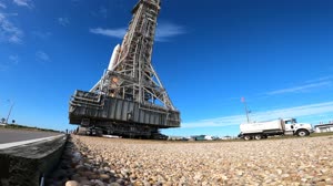 Artemis II Rollout Timelapse